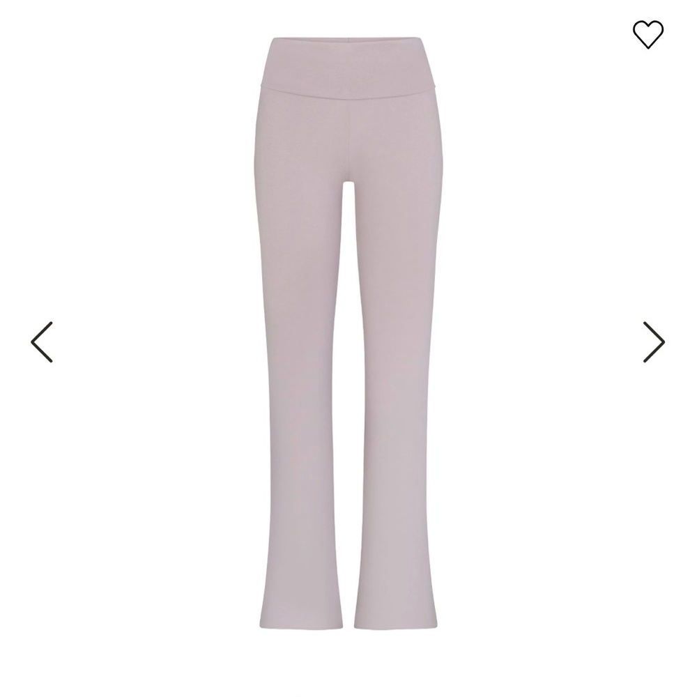 SKIMS Cotton Jersey Foldover Pant in Oyster